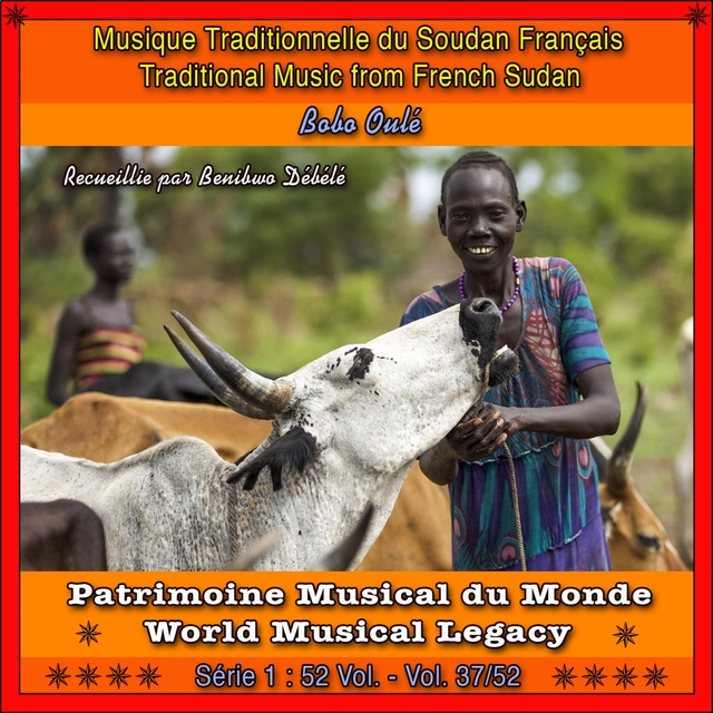 Couverture de Patrimoine musical du monde / vol. 37/52 : musique traditionnelle du soudan français