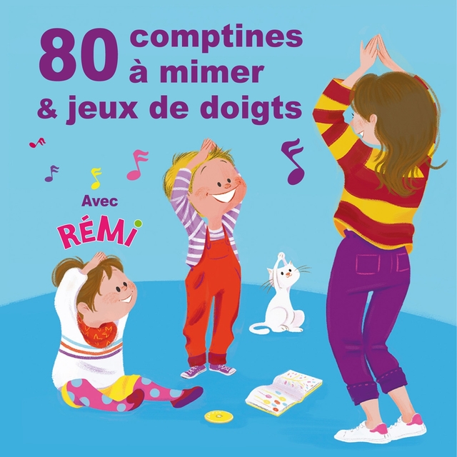 Couverture de 80 comptines à mimer et jeux de doigts