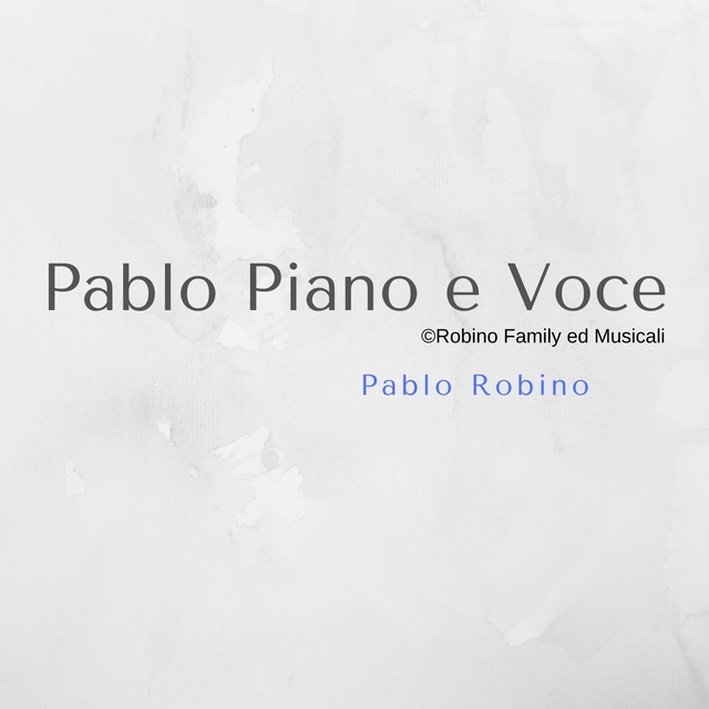 Couverture de Pablo Piano e Voce