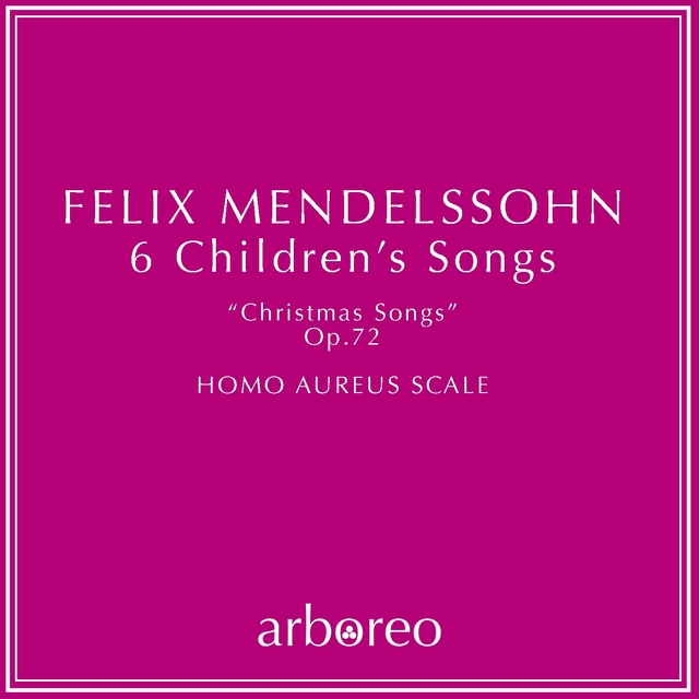 Couverture de Felix Mendelsshon 6 Children's Songs Op. 72