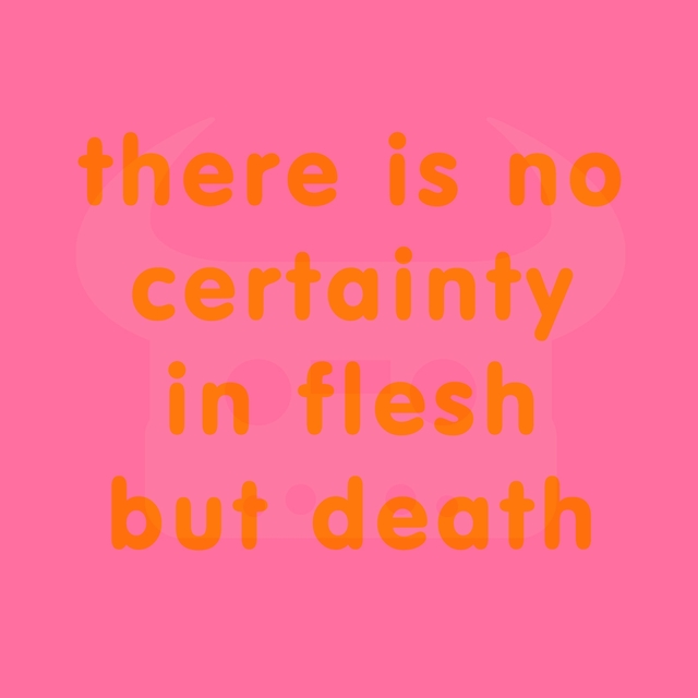 There Is No Certainty In Flesh but Death