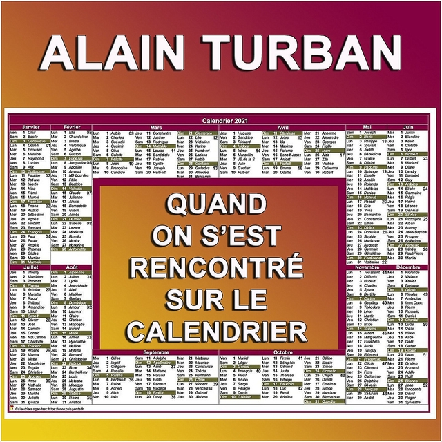 Quand on s'est rencontré sur le calendrier