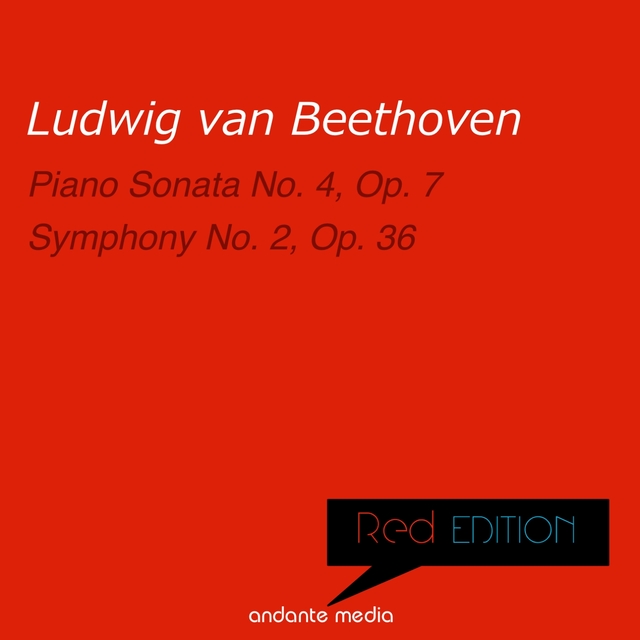 Couverture de Red Edition - Beethoven: Piano Sonata No. 4 & Symphony No. 2