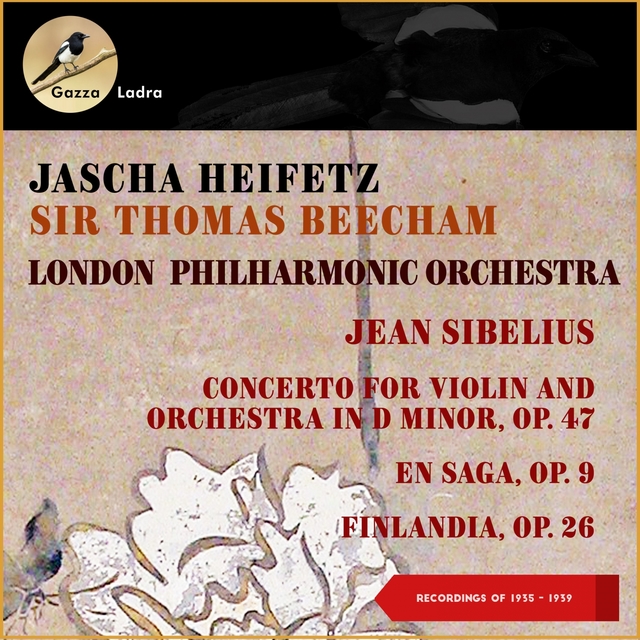 Couverture de Jean Sibelius: Concerto for Violin and Orchestra in D Minor, Op. 47 - En Saga, Op. 9 - Finlandia, Op. 26