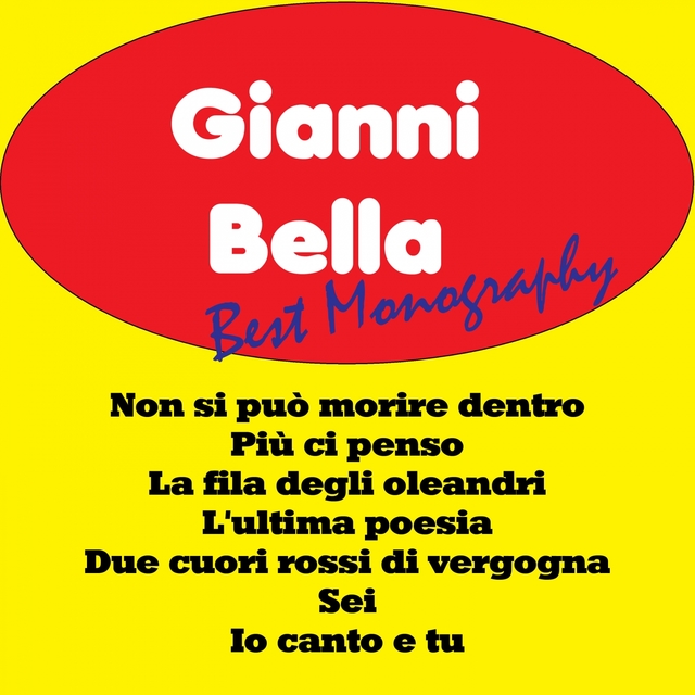 Couverture de Best monography: gianni bella