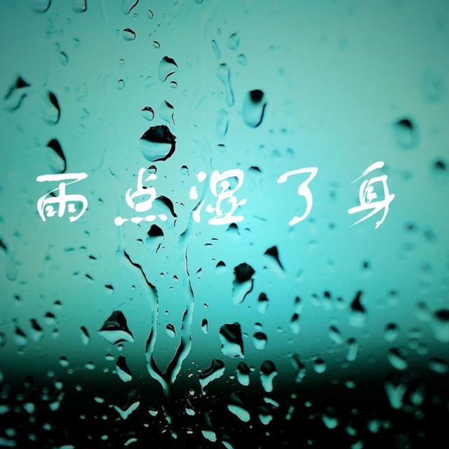 雨点湿了身