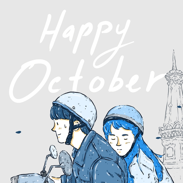 Couverture de Happy October