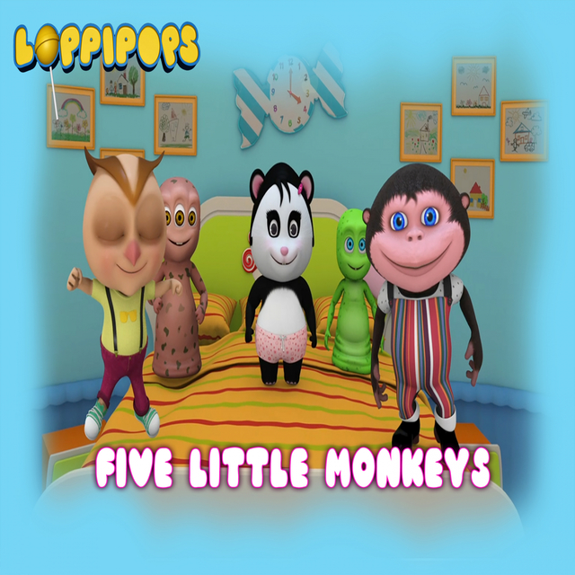 Couverture de Five Little Monkeys