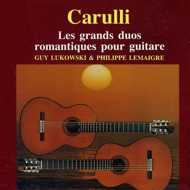 Couverture de Les grands duos romantiques pour guitare, Ferdinando Carulli