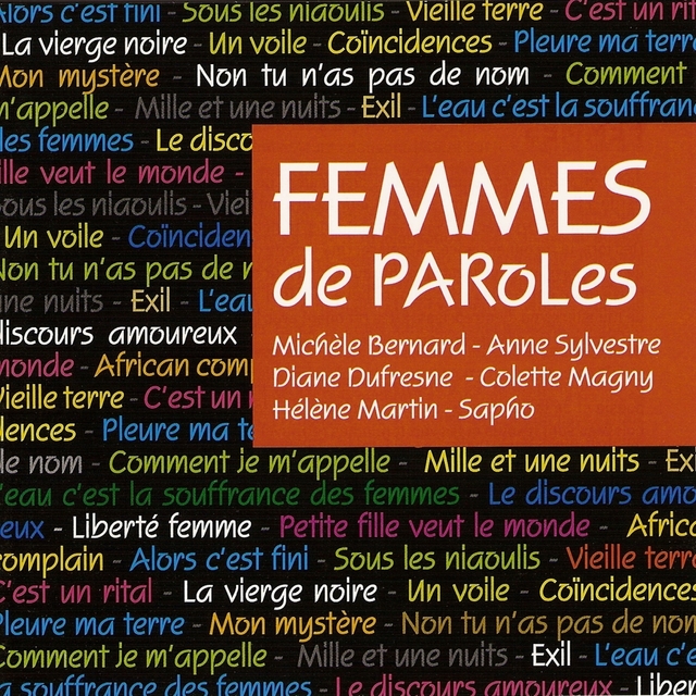 Couverture de Femmes de paroles