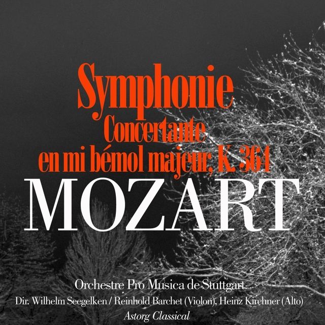 Couverture de Mozart: Symphonie concertante en mi bémol majeur, K. 364