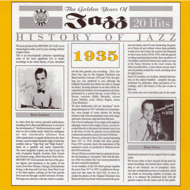 Couverture de History of Jazz 1935