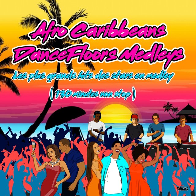 Couverture de Afro Caribbeans Dancefloors Medleys: Les plus grands hits des stars en medley (130 minutes non stop)