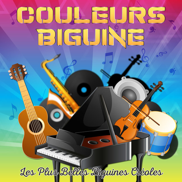 Couverture de Couleurs biguine "Les plus belles biguines créoles "