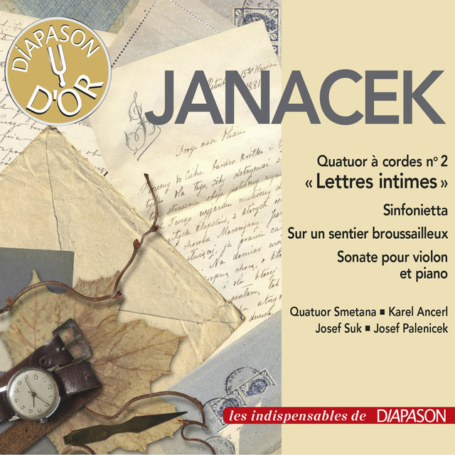 Couverture de Janáček: Sinfonietta, Lettres intimes, Sonate pour violon & Sur un sentier broussailleux (Les indispensables de Diapason)