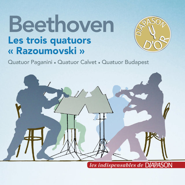 Couverture de Beethoven: Les trois quatuors à cordes "Razoumovski"