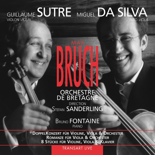 Couverture de Bruch : DoppelKonzert für Violine, Viola & Orchester - Romanze für Viola & Orchester - 8 Stücke für Violine, Viola & Klavier