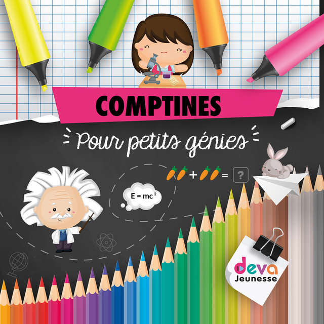 Couverture de 40 comptines pour petits génies