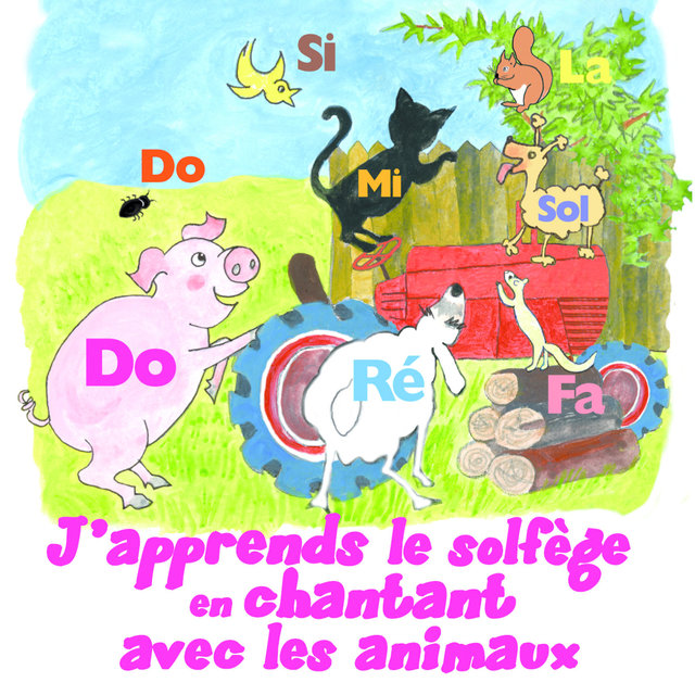 Couverture de J'apprends le solfège en chantant avec les animaux