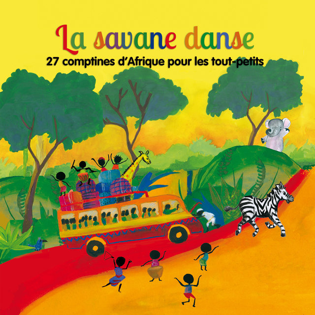 Couverture de La savane danse: 27 comptines d'Afrique pour les tout-petits