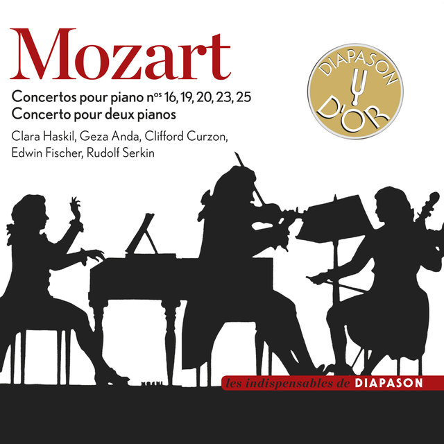 Couverture de Mozart: Concertos pour piano Nos. 16, 19, 20, 23, 25 & Concerto pour deux pianos (Les indispensables de Diapason)