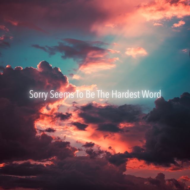 Couverture de Sorry Seems to Be the Hardest Word