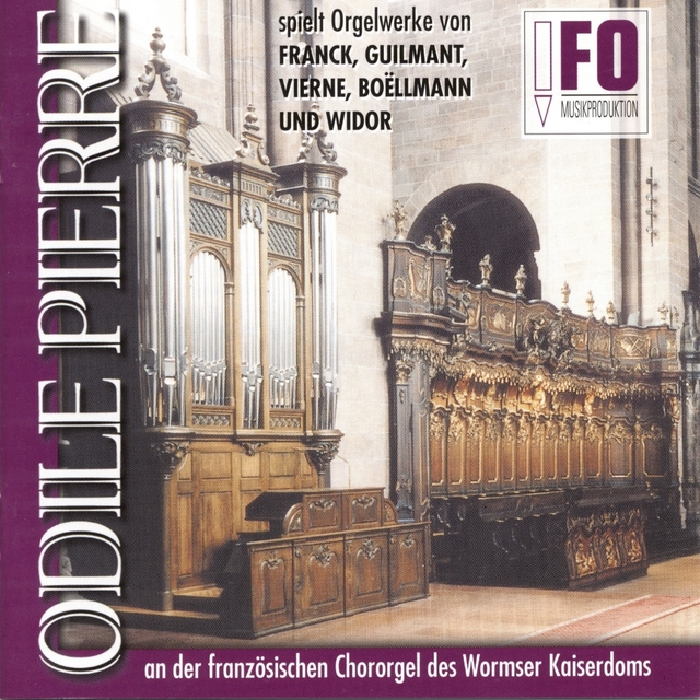 Odile Pierre an der französischen Chororgel des Wormser Kaiserdoms