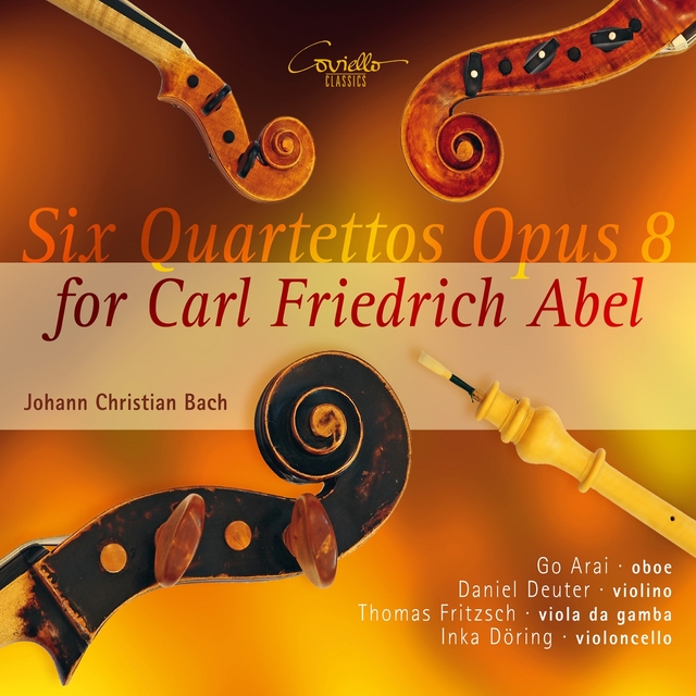 Couverture de Johann Christian Bach: Six quartettos for Carl Friedrich Abel