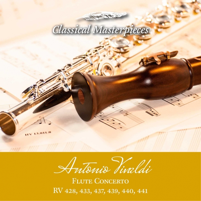 Couverture de Antonio Vivaldi Flute Concerto RV428,433,437,439,440,441