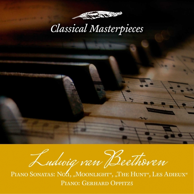 Couverture de Ludwig van Beethoven Piano Sonatas "Moonlight", "The Hunt", Les Adieux"