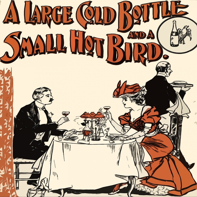 A Large Gold Bottle and a small Hot Bird