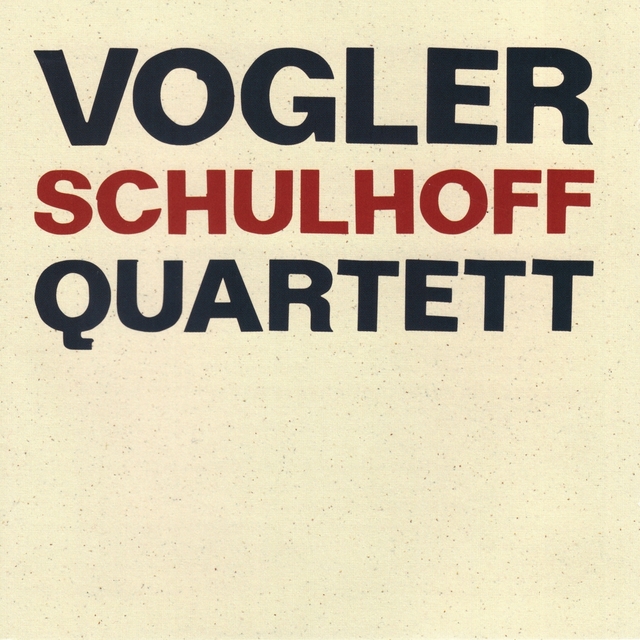 Couverture de Vogler Quartett spielt Schulhoff