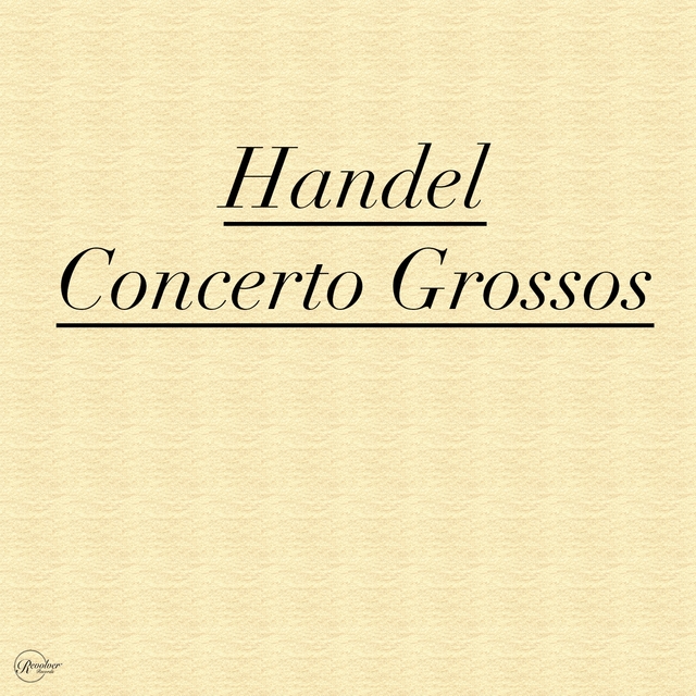 Couverture de Handel Concerto Grossos