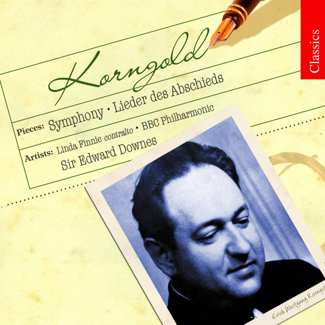 Couverture de Korngold: Lieder des Abschieds & Symphony in F-Sharp Major