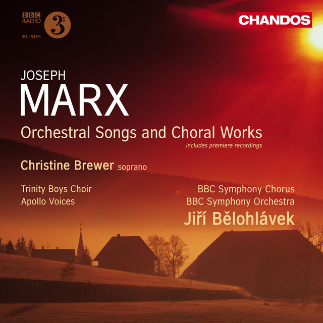 Couverture de Marx: Orchestral Songs and Choral Works