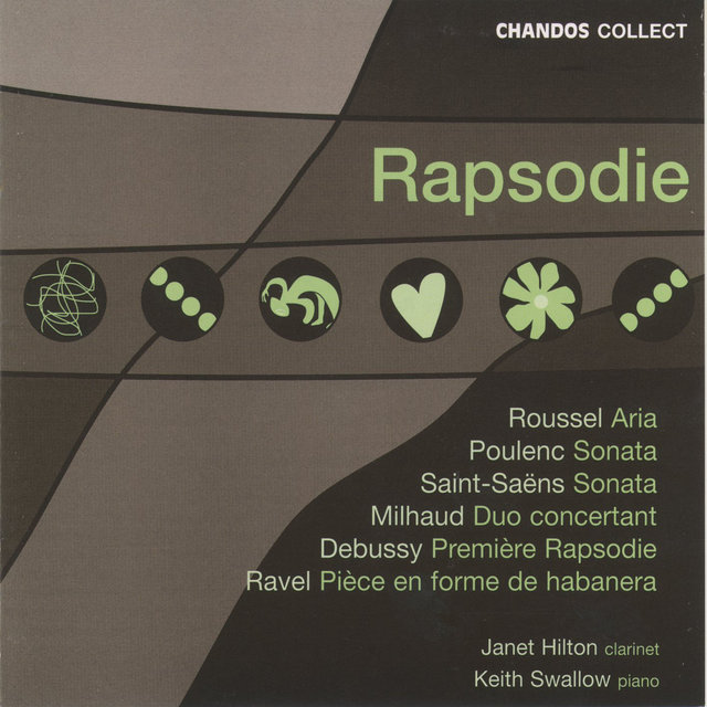 Couverture de Rhapsodie: French Works for Clarinet & Piano