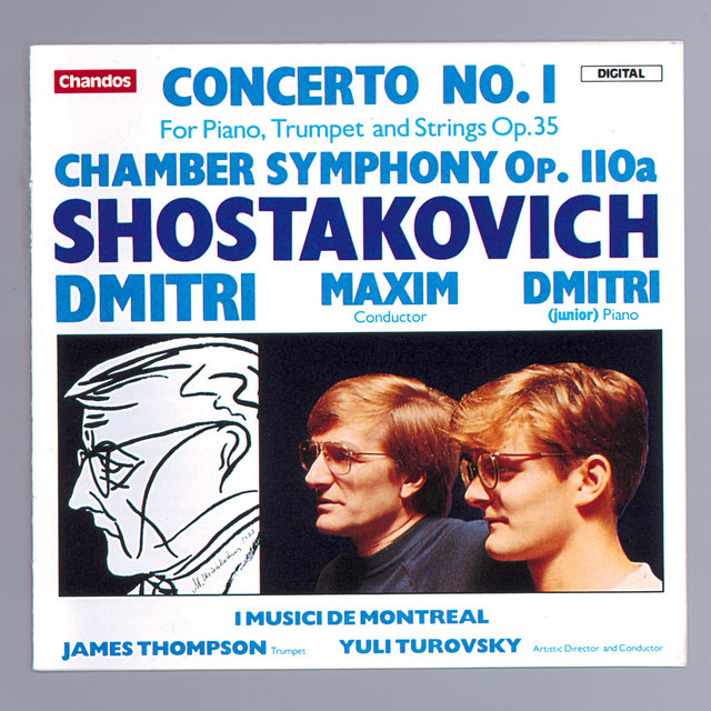 Couverture de Shostakovich: Piano Concerto No. 1 & Chamber Symphony for Strings, Op. 110a