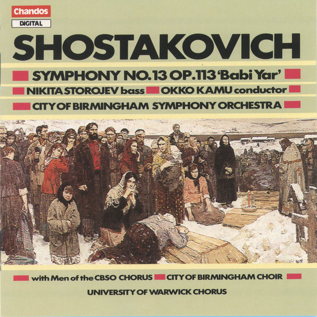 Couverture de Shostakovich: Symphony No. 13, Op. 113, "Babi Yar"