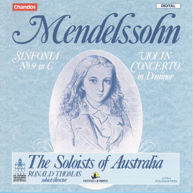 Couverture de Mendelssohn: Concerto in D Minor for Strings & Sinfonia in C Major