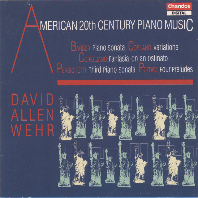 Couverture de David Allen Wehr plays Twentieth Century American Piano Music