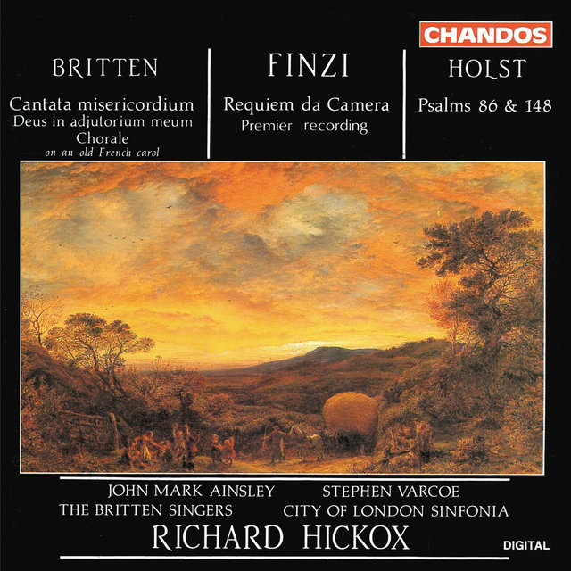 Couverture de Finzi: Requiem de Camera - Britten: Cantata misericordium - Holst: Two Psalms