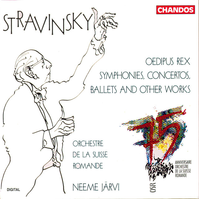 Couverture de Stravinsky: Oedipus Rex, Symphonies, Concertos, Ballets and other works