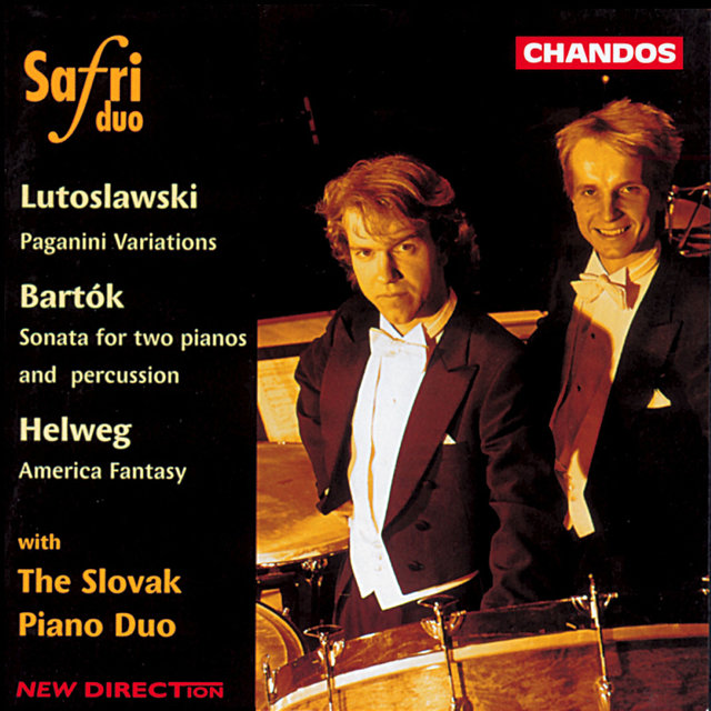 Couverture de Bartók: Sonatas - Lutoslawski: Paganini Variations - Helweg: America Fantasy