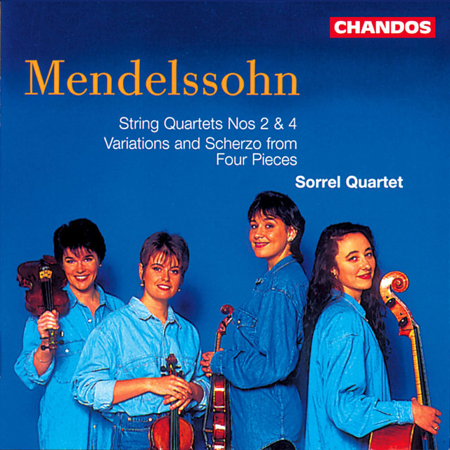 Couverture de Mendelssohn: String Quartet No. 4, String Quartet No. 2 & Four Pieces for String Quartet