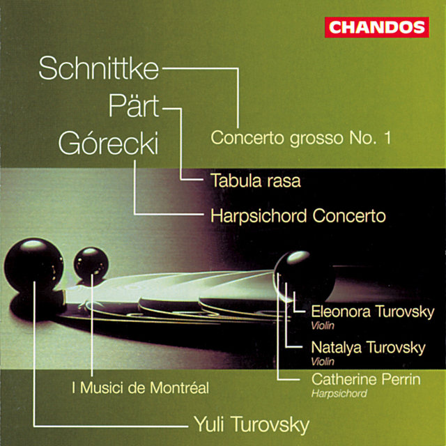 Couverture de Gorecki, Pärt & Schnittke: Concertos