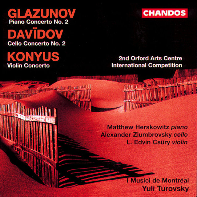 Couverture de Glazunov, Davidov & Konyus: Concertos