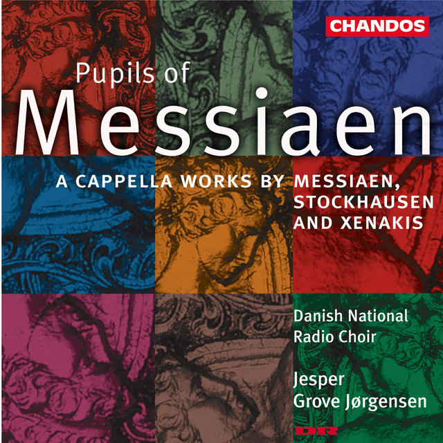 Couverture de Messiaen: Cinq rechants, O sacrum convivium! - Stockhausen: Chöre für Doris, Chorale - Xenakis: A Hélène, Nuits, Serment