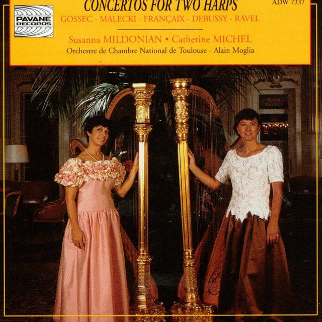 Couverture de Concertos for Two Harps