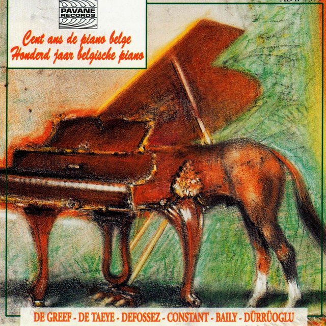 Couverture de Cent ans de piano belge (Hundred Years of Belgian Piano)