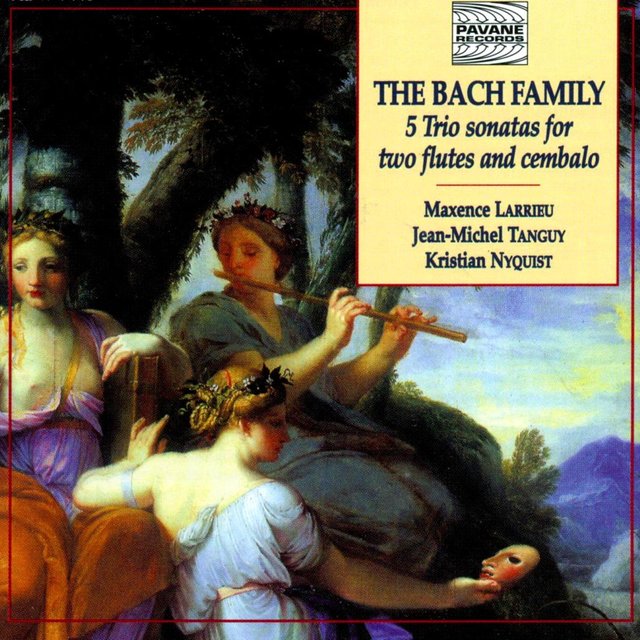 Couverture de The Bach Family: 5 Trio Sonatas for Two Flutes and Cembalo